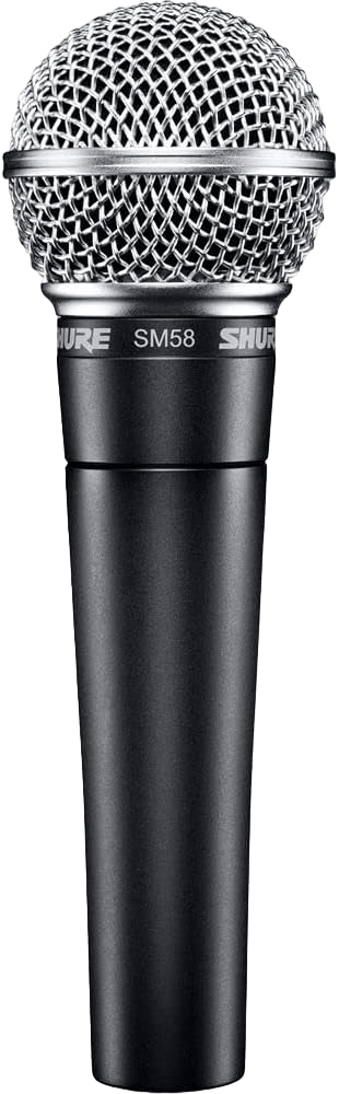 Image of a SHURE SM58 microphone