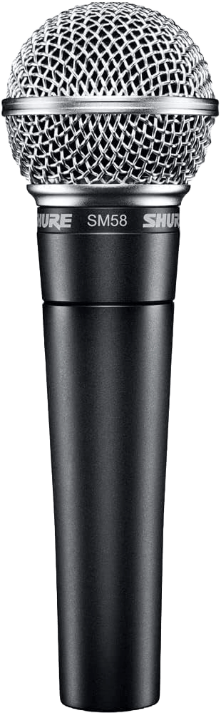 Image of a SHURE SM58 microphone