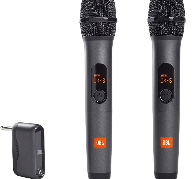 Two JBL Wireless handheld Microphones with transmitter