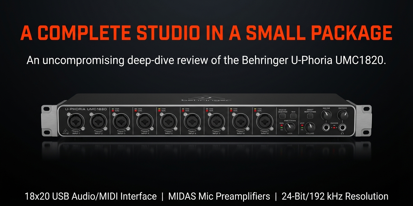 Behringer U Phoria UMC1820 Review: The Best Budget 8-Preamp